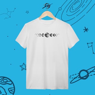 Nome do produto Camiseta Masculina Phases of the Moon