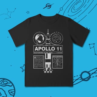 Nome do produto Camisa Infantil Apollo 11