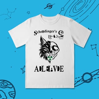 Nome do produto Camiseta Infantil Schrodinger Cat