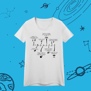 Nome do produto Camiseta Feminino Drake Equation