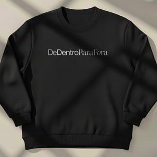 Nome do produto De dentro pra fora - Moletom fechado