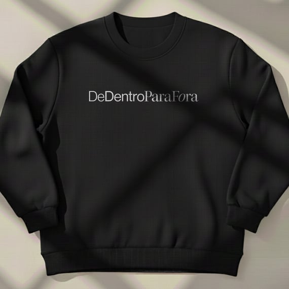 De dentro pra fora - Moletom fechado
