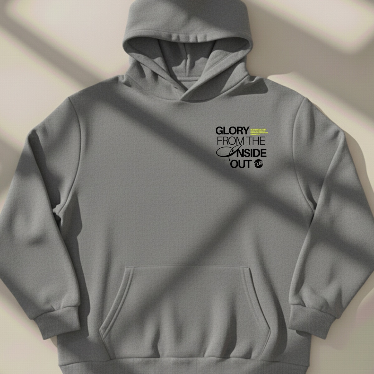 Nome do produto: Glory from the inside out - Moletom canguru