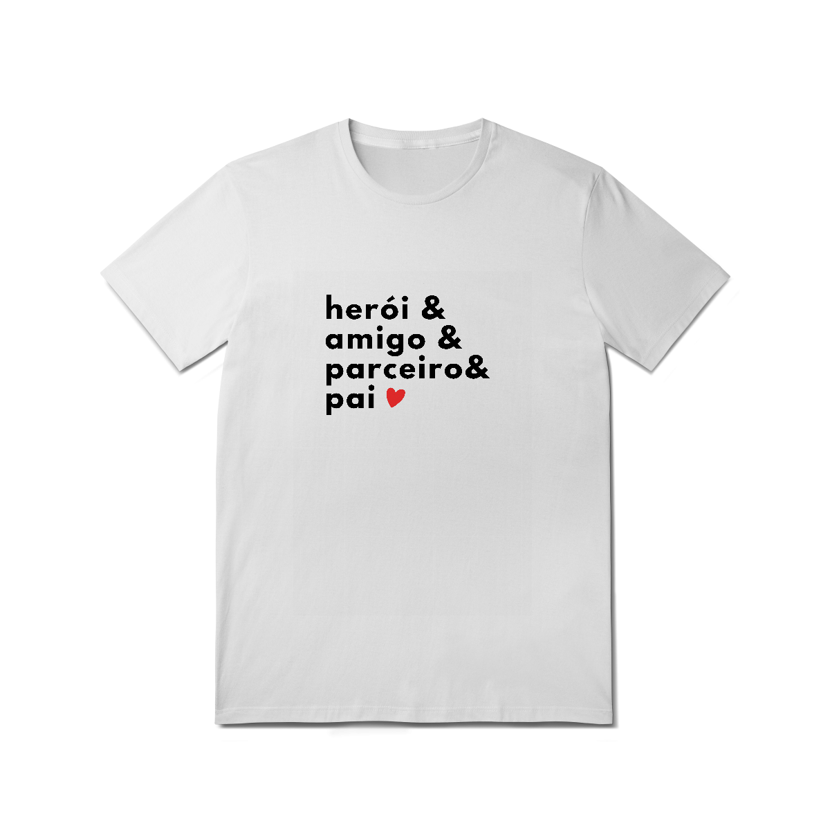 Nome do produto: Camiseta &Pai Branco