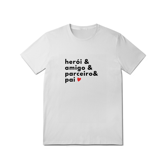 Camiseta &Pai Branco