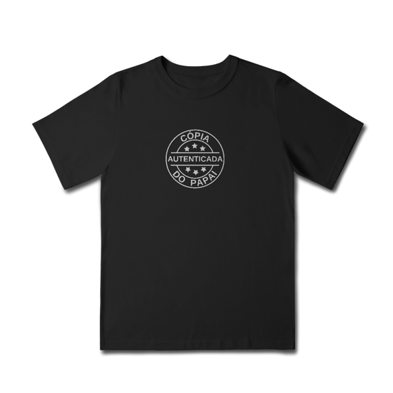 Camiseta infantil cópia preta