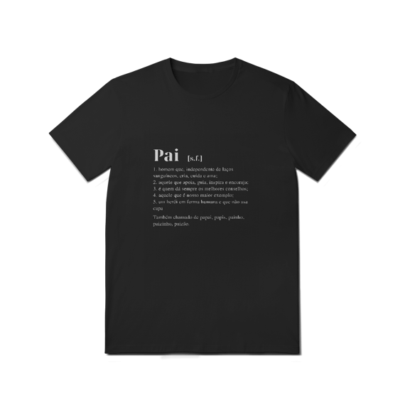 Camiseta significado pai preta
