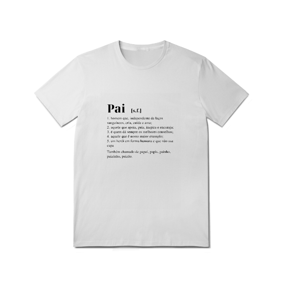 Camiseta significado pai branca