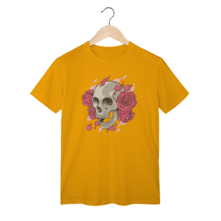 Nome do produto Camiseta Caveira Flores Rosas