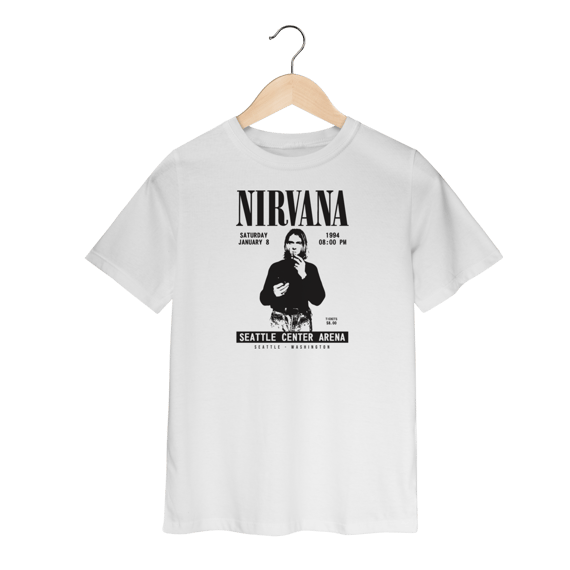 Camiseta Nirvana Infantil - 2 a 8 