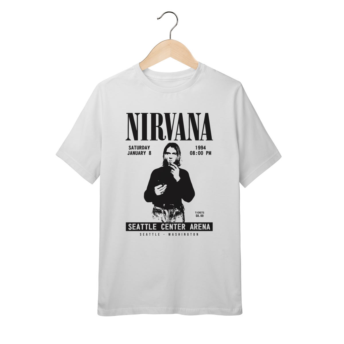 Nome do produto: Camiseta Nirvana Infantil - 10 a 14