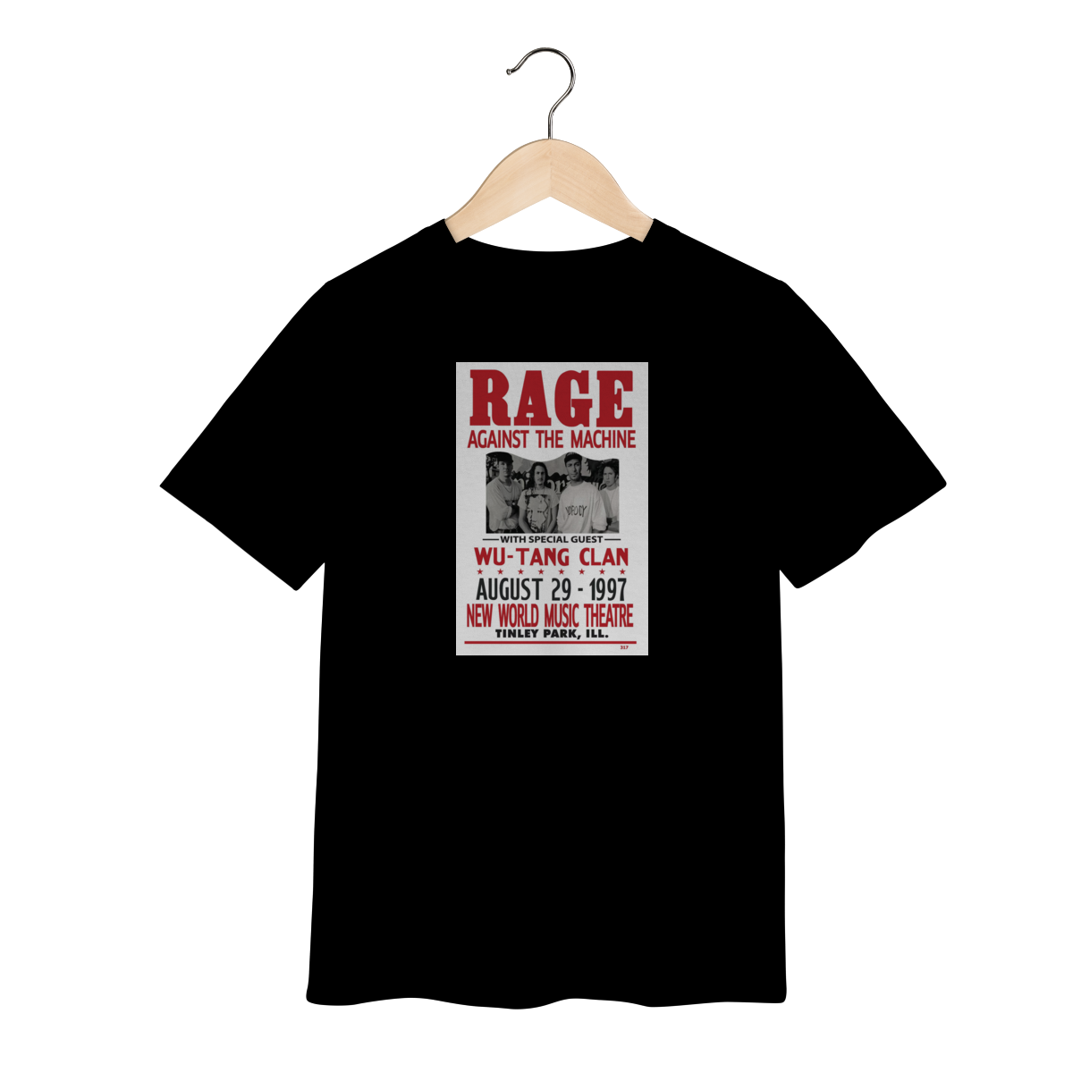Nome do produto: Camiseta Rage Against the Machine Infantil - 2 a 8