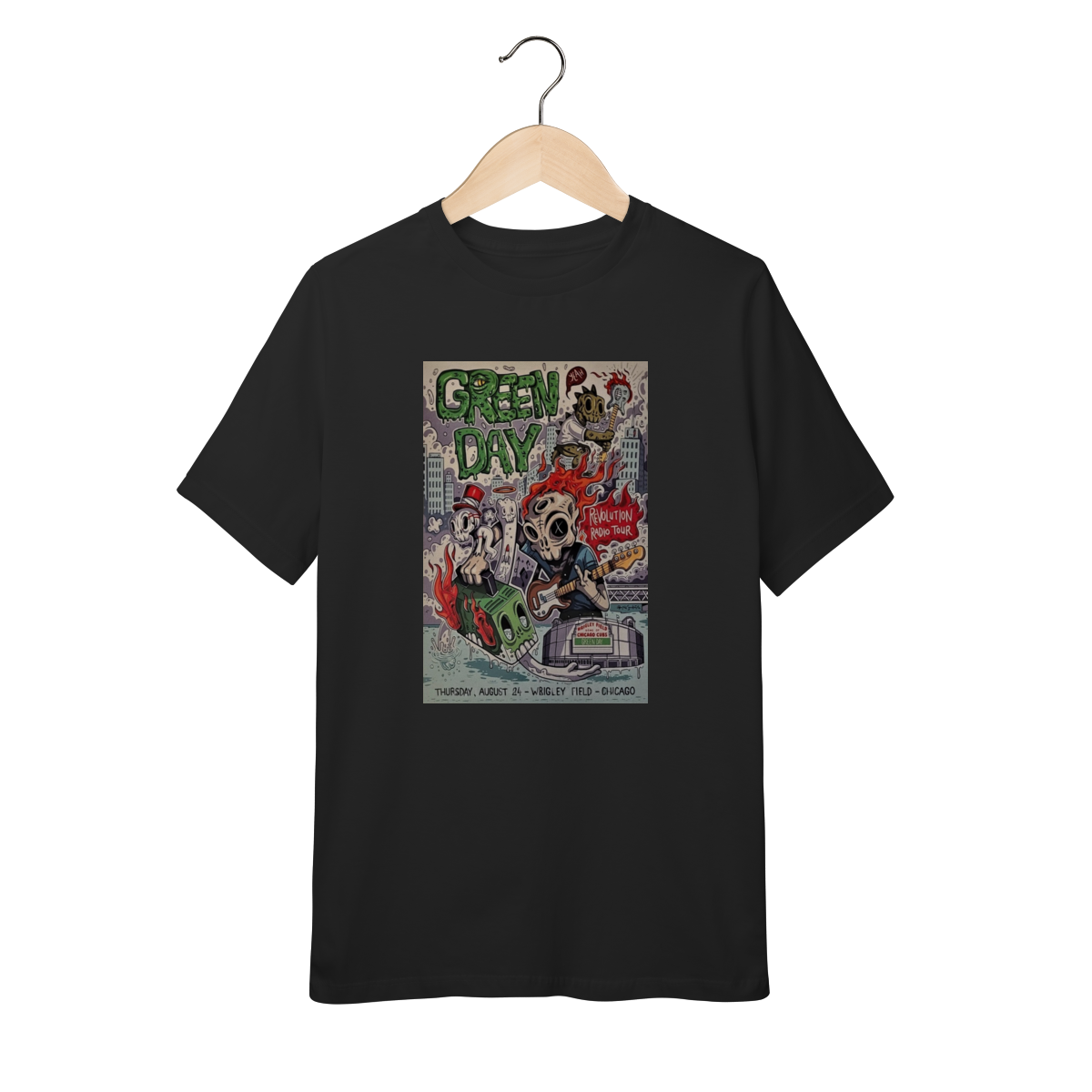 Nome do produto: Camiseta Green Day Infantil - 10 a 14