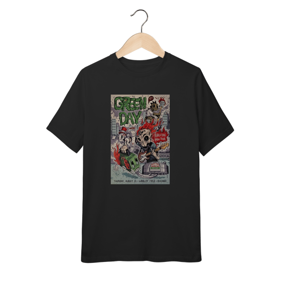 Camiseta Green Day Infantil - 10 a 14