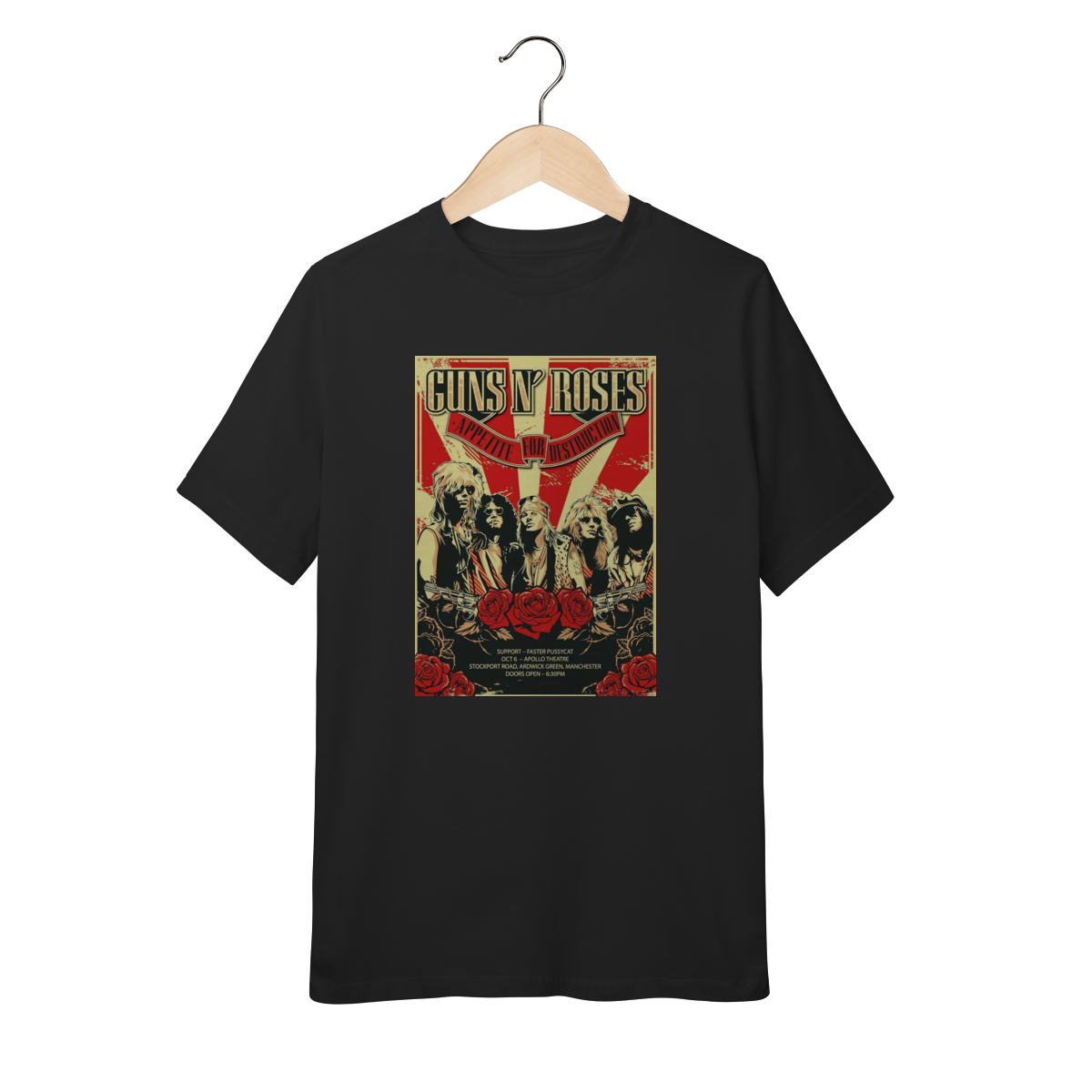 Nome do produto: Camiseta Guns n\' Roses Infantil - 10 a 14