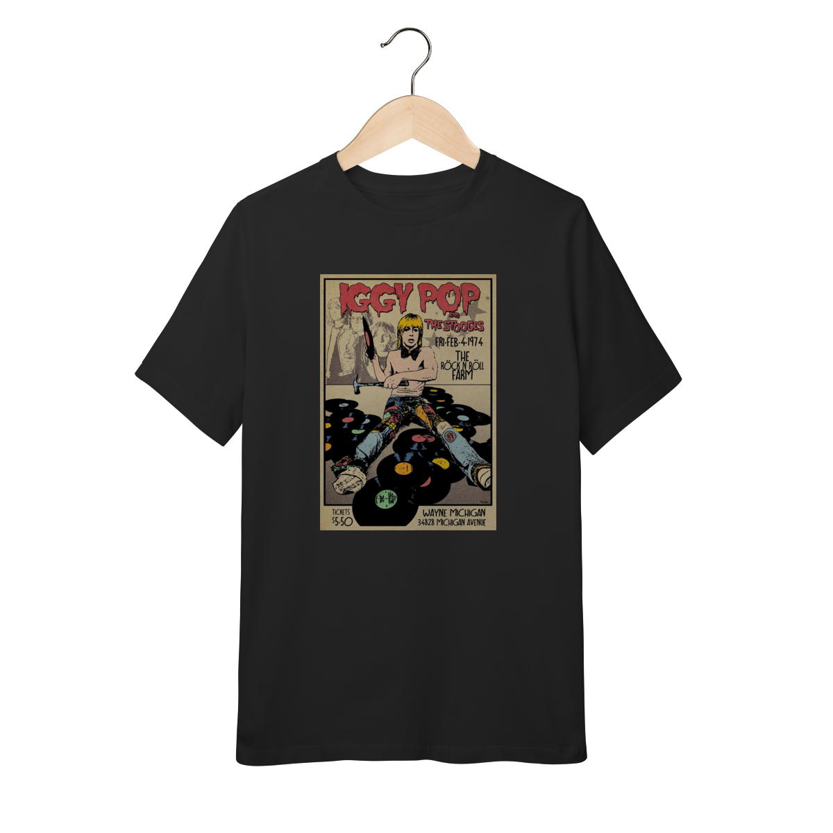 Nome do produto: Camiseta Iggy Pop Infantil - 10 a 14