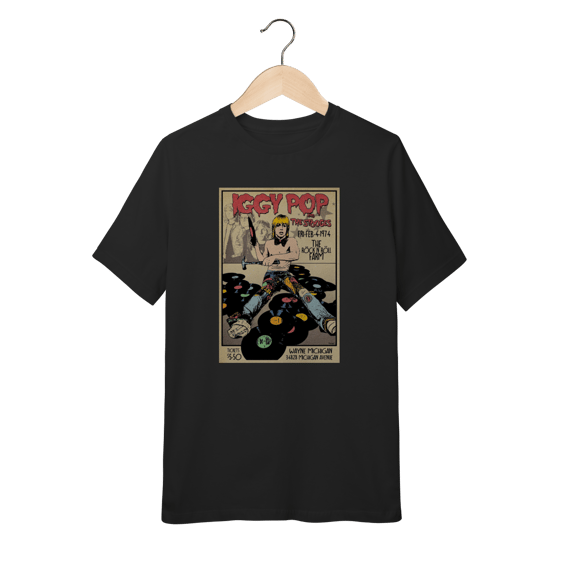Camiseta Iggy Pop Infantil - 10 a 14