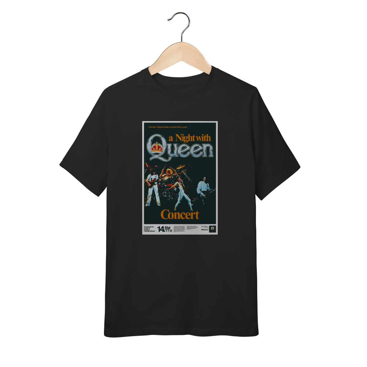 Nome do produto: Camiseta Queen Infantil - 10 a 14