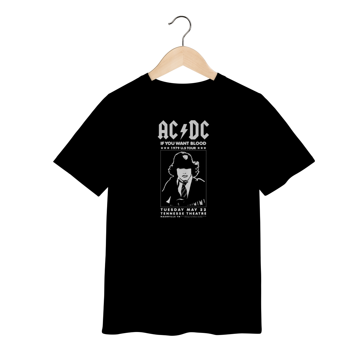 Nome do produto: Camiseta AC/DC Infantil - 2 a 8