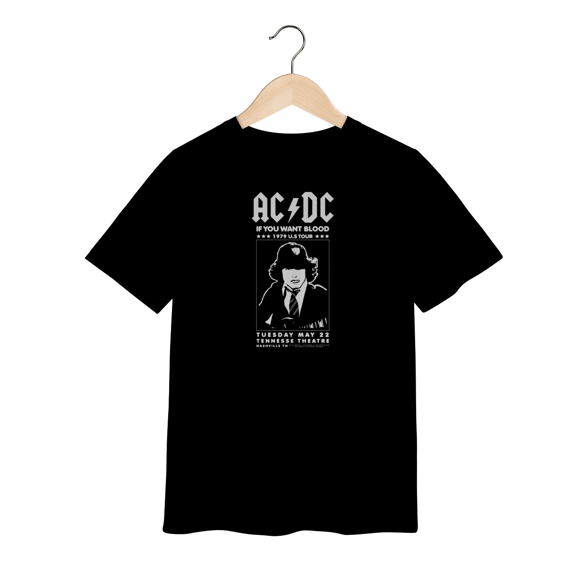 Camiseta AC/DC Infantil - 2 a 8