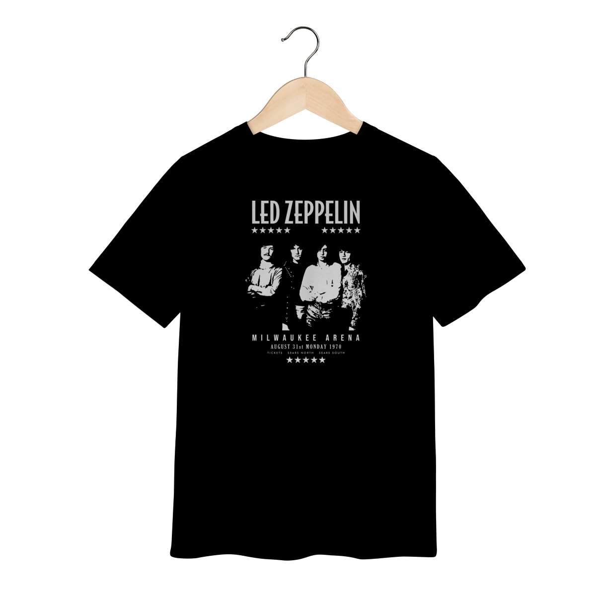 Nome do produto: Camiseta Led Zeppelin Infantil - 2 a 8