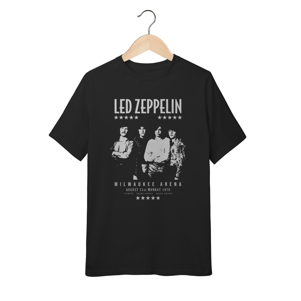Nome do produto: Camiseta Led Zeppelin Infantil - 10 a 14