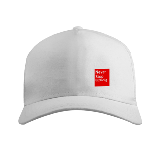 Nome do produto Boné Americano com Tela - Never Stop