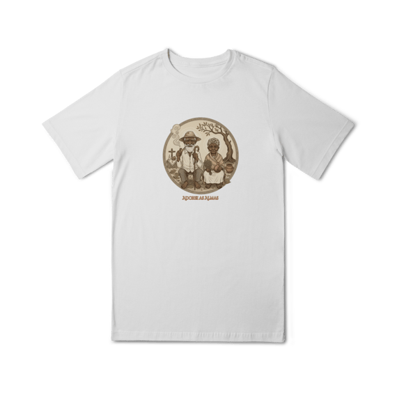 Camiseta Infantil Pretos Velhos Quality (10 a 14)