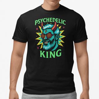 Camiseta Psychedelic King Psicodélica Algodão