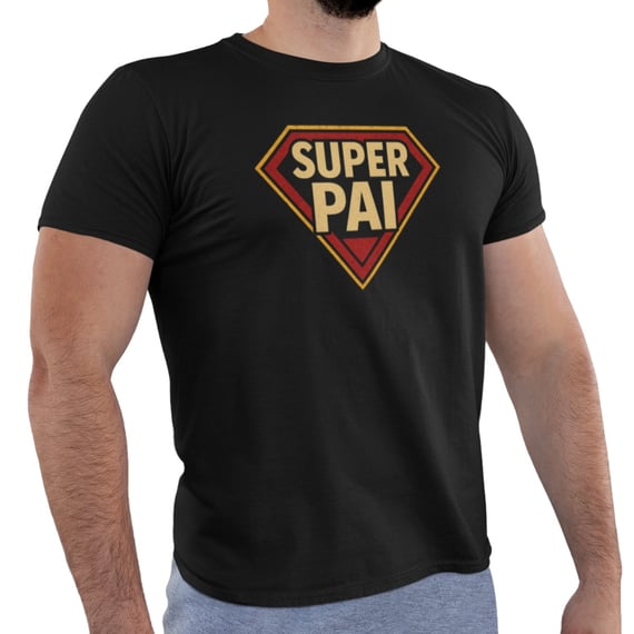 Camiseta Super Pai Superman Dia dos Pais Algodão
