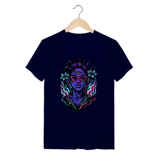 Nome do produto Camiseta Terceiro Olho Psicodélica Estilosa Urbana Algodão