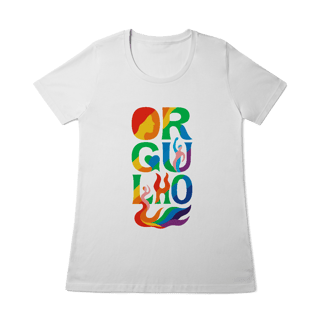 Nome do produto Camiseta Baby Look Orgulho LBTQIAPN+ Diversidade Algodão