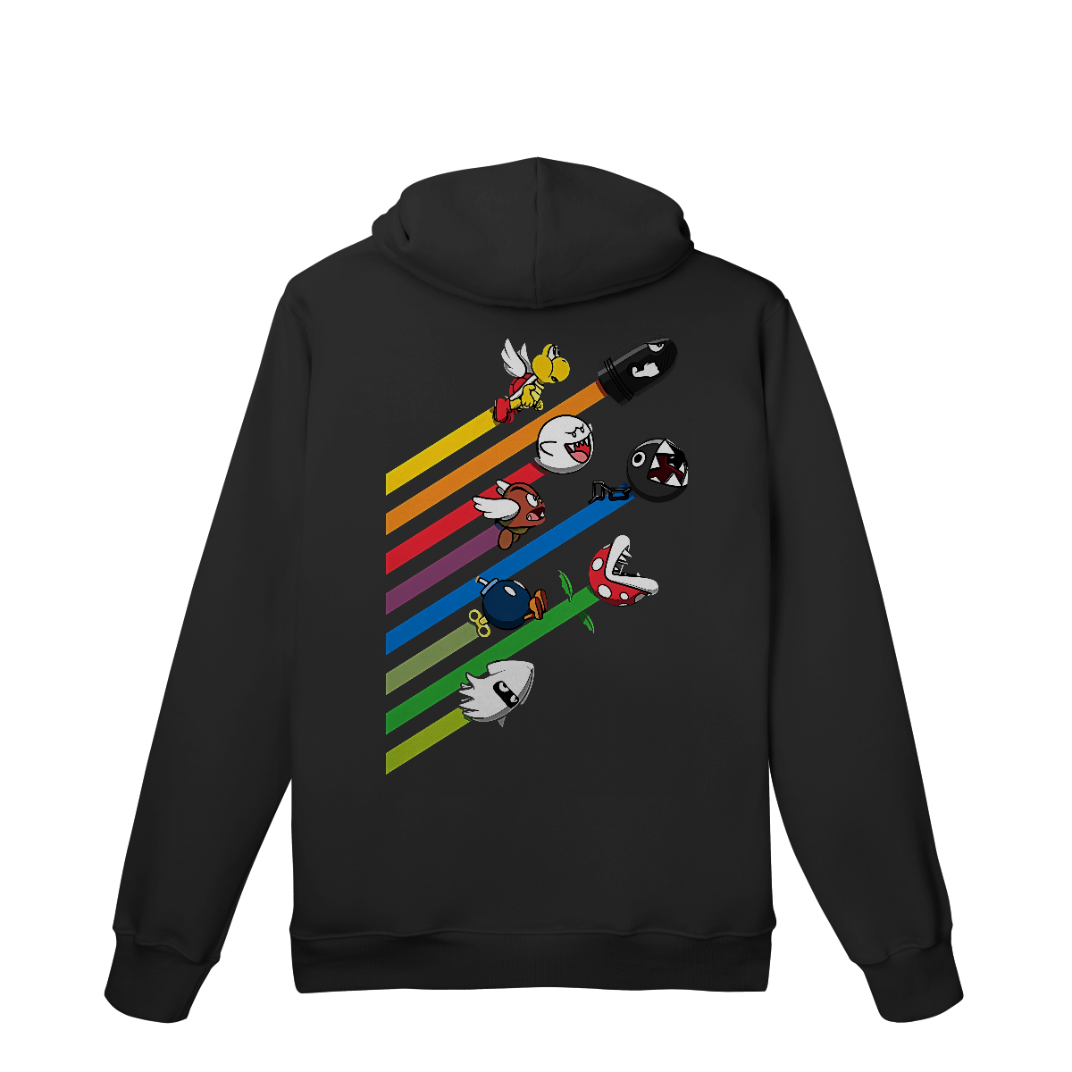 Nome do produto: Moletom Premium Canguru Corrida dos Vilões – Super Mario