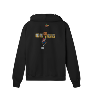 Moletom Premium Com Zíper Super Mario – Soco no Bloco