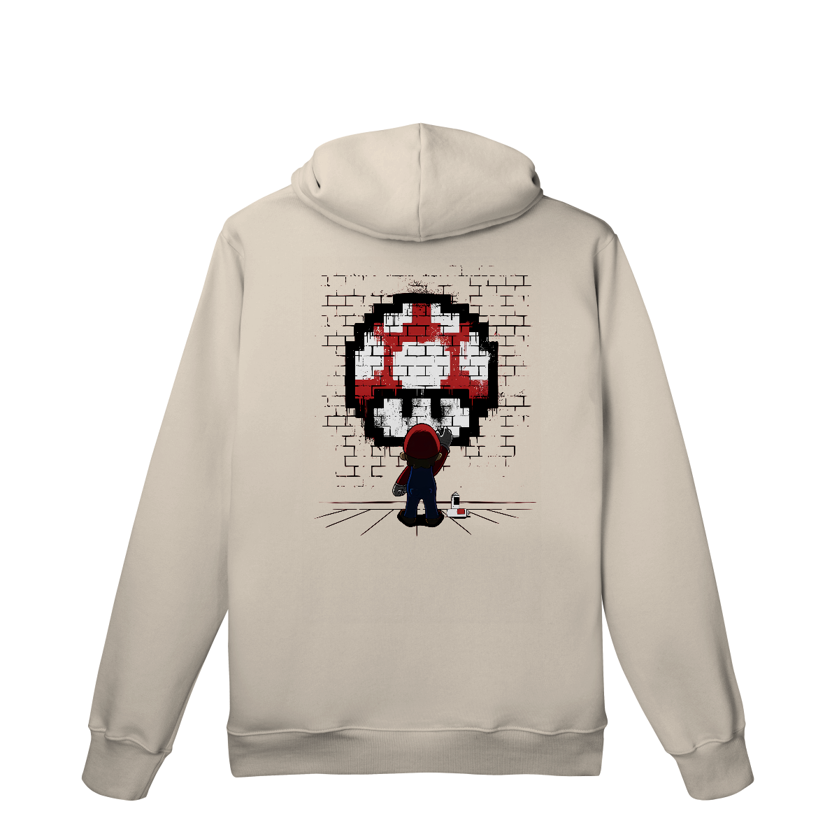 Nome do produto: Moletom Premium Canguru Super Mario Grafiteiro