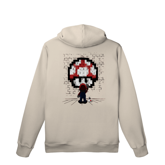 Moletom Premium Canguru Super Mario Grafiteiro