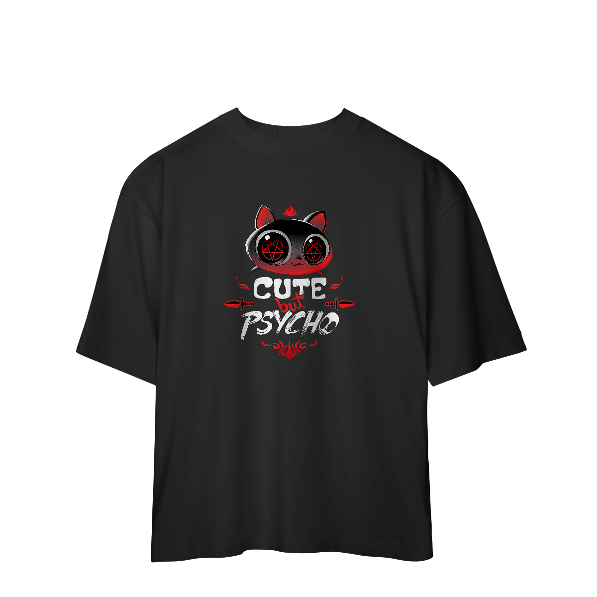 Nome do produto: [Oversized] Camiseta Cute But Psycho
