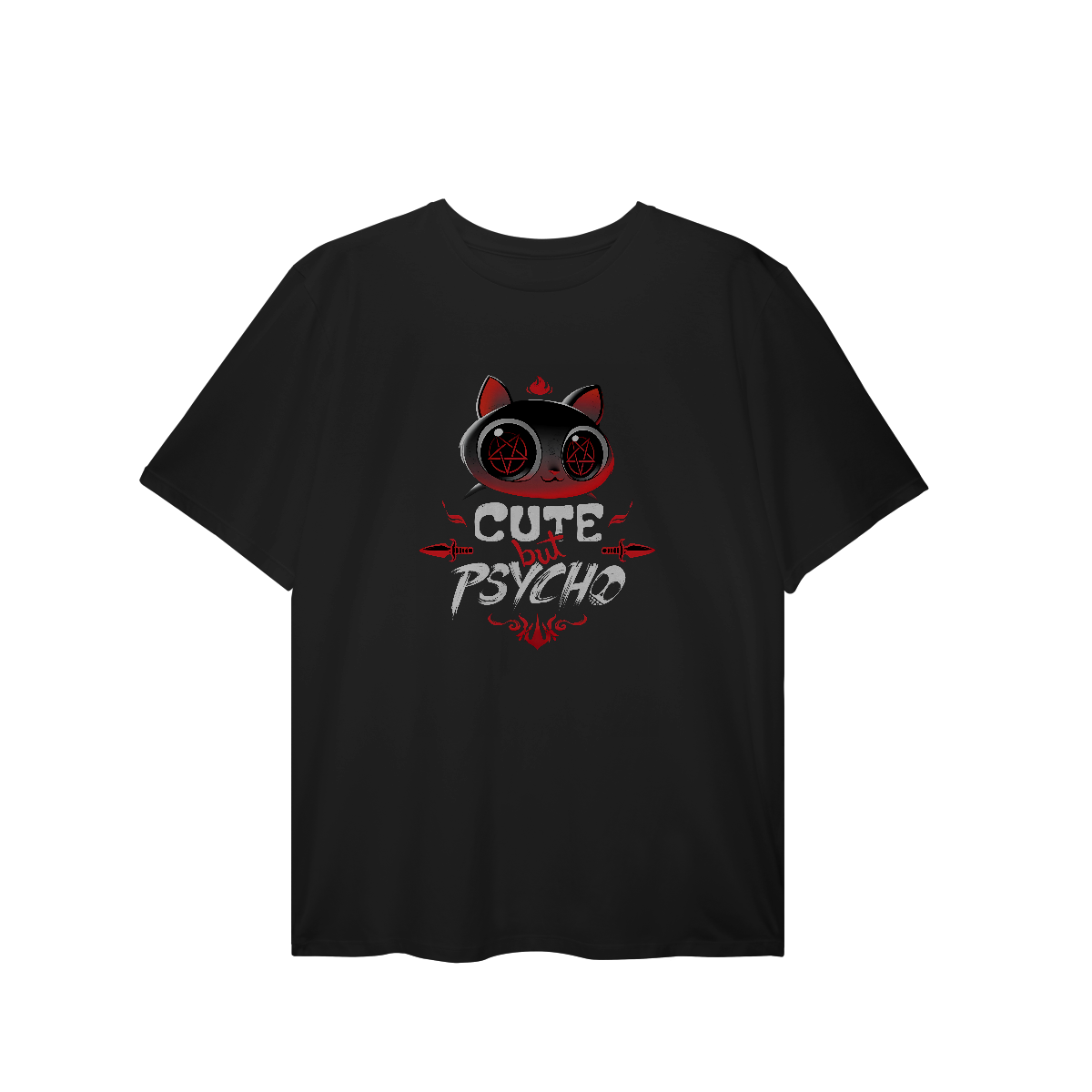 Nome do produto: [Plus Size] Camiseta Cute But Psycho