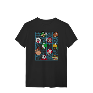 Nome do produto[Quality] Camiseta Super Mário Nostalgia