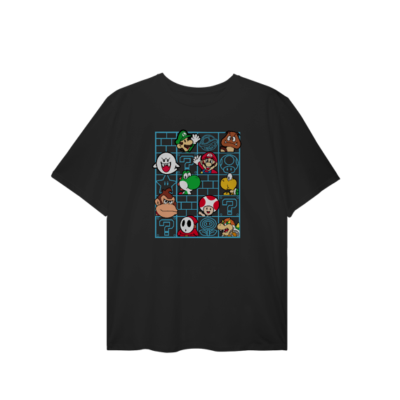 [Plus Size] Camiseta Super Mário Nostalgia