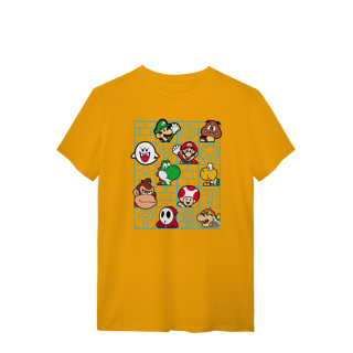 Nome do produto[Quality] Camiseta Super Mário Nostalgia