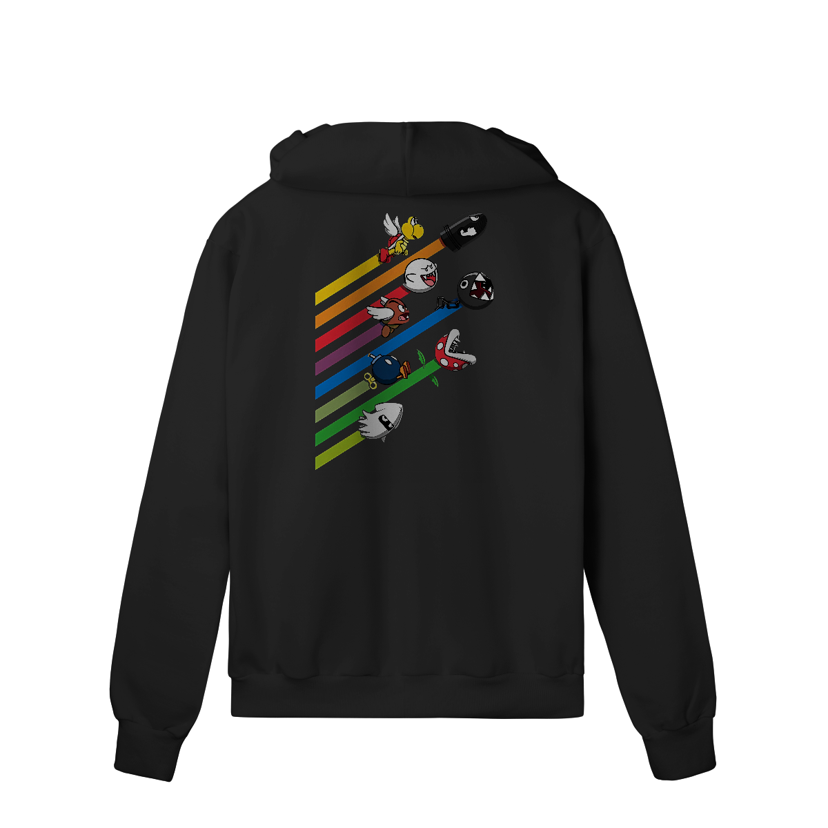 Nome do produto: Moletom Premium Com Zíper Corrida dos Vilões – Super Mario