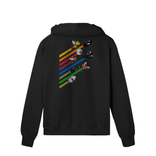 Moletom Premium Com Zíper Corrida dos Vilões – Super Mario