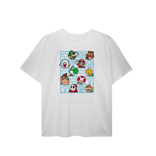Nome do produto[Plus Size] Camiseta Super Mário Nostalgia