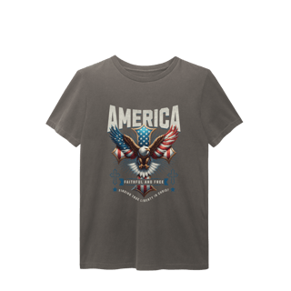 Nome do produto[Estonada] Camiseta América – Faithful and Free