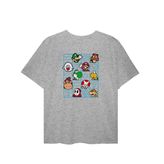 Nome do produto[Plus Size] Camiseta Super Mário Nostalgia