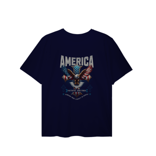 Nome do produto[Plus Size] Camiseta América – Faithful and Free