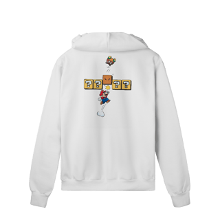 Nome do produto Moletom Premium Com Zíper Super Mario – Soco no Bloco