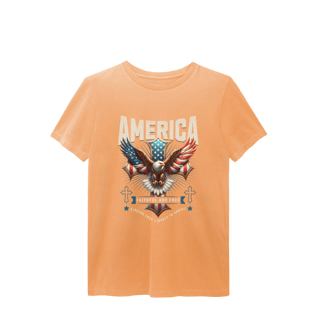 Nome do produto[Estonada] Camiseta América – Faithful and Free