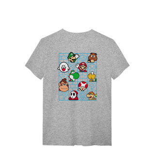 Nome do produto[Quality] Camiseta Super Mário Nostalgia